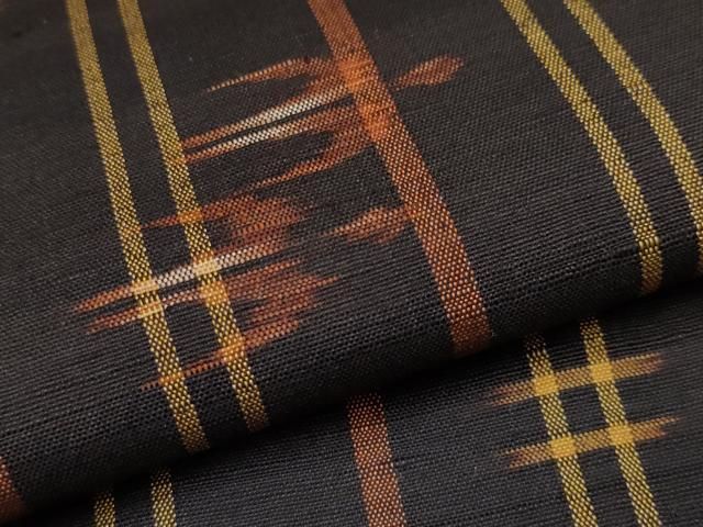 平和屋本店□極上 国指定重要無形文化財 本場久米島紬 平良信子作