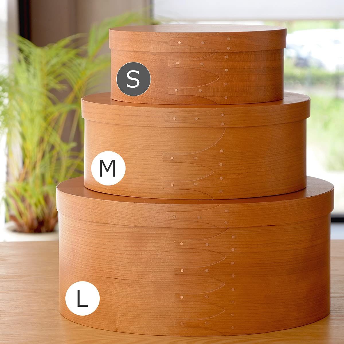 シェーカーボックス オーバル 木製 アウトレット 収納ボックス ふた