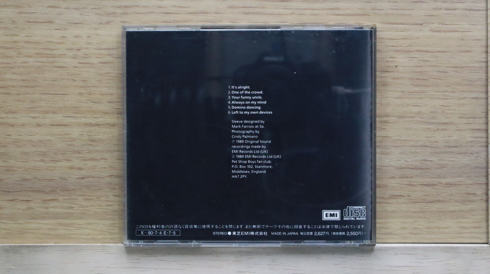 国内盤CD☆ペット・ショップ・ボーイズ/Pet Shop Boys□ イン