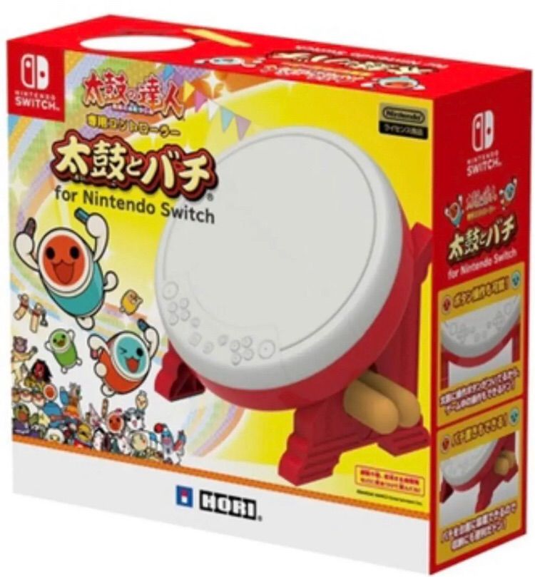 新品 Nintendo switch対応 太鼓の達人専用コントローラー太鼓 バチ