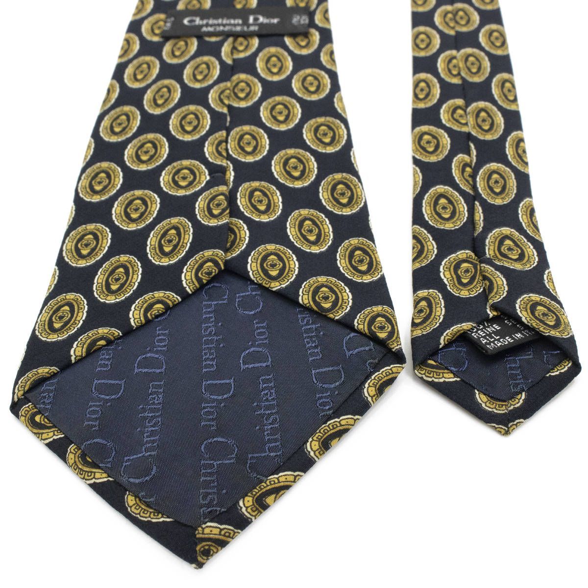 Christian Dior ディオール ネクタイ 新品同様 メンズ 総柄