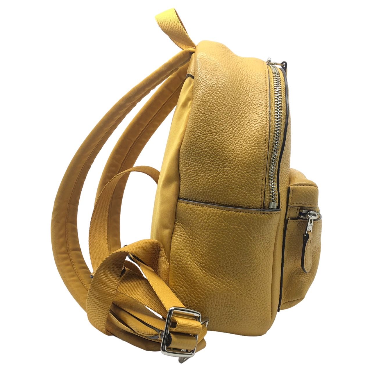 【極美品】コーチ キーホルダー ミニリュック ホースアンドキャリッジ イエロー 極美品】コーチ キーホルダー ミニリュック ホースアンドキャリッジ