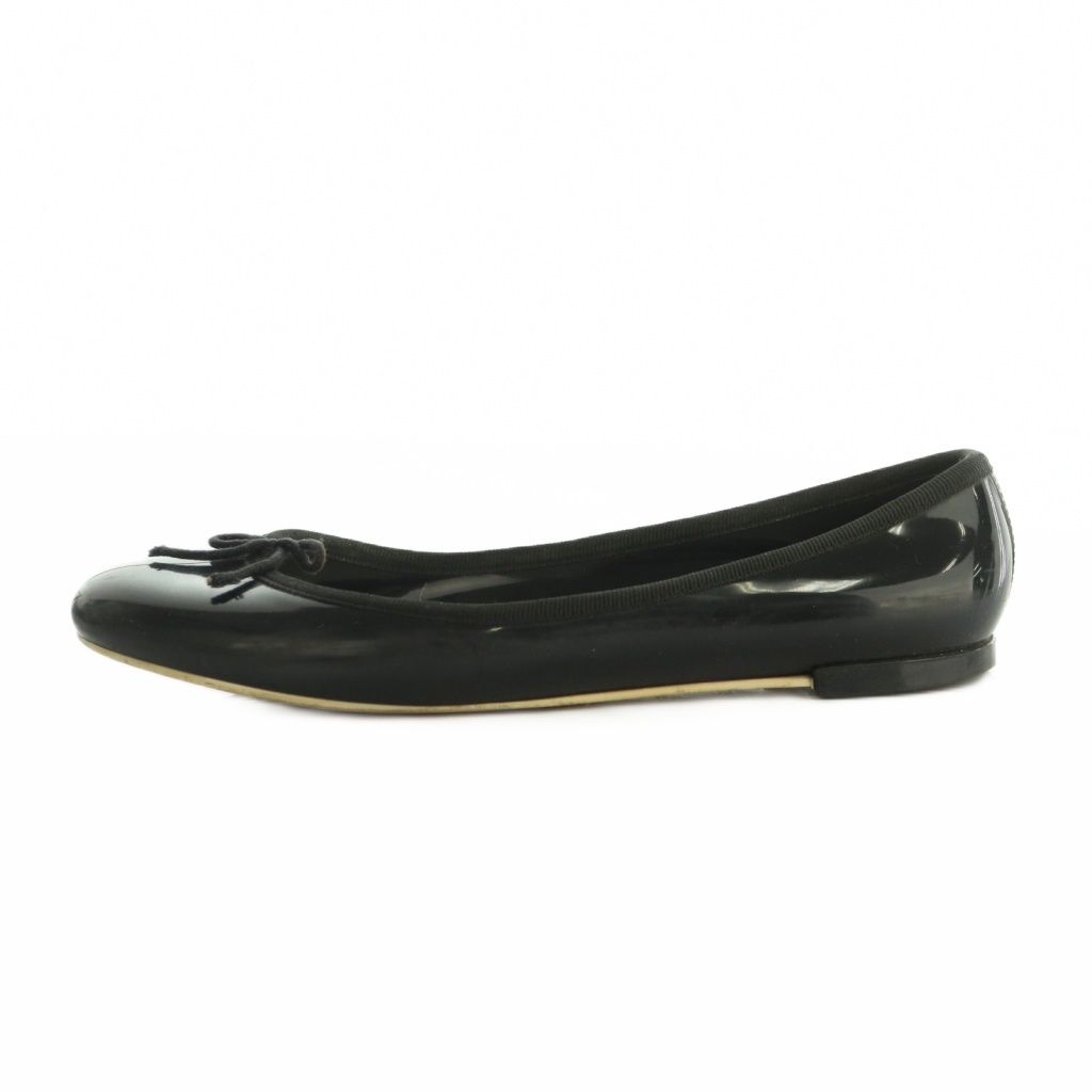 レペットバレエシューズ 38 Repetto レペット バレエシューズ ラメブラック 38 匿名配送