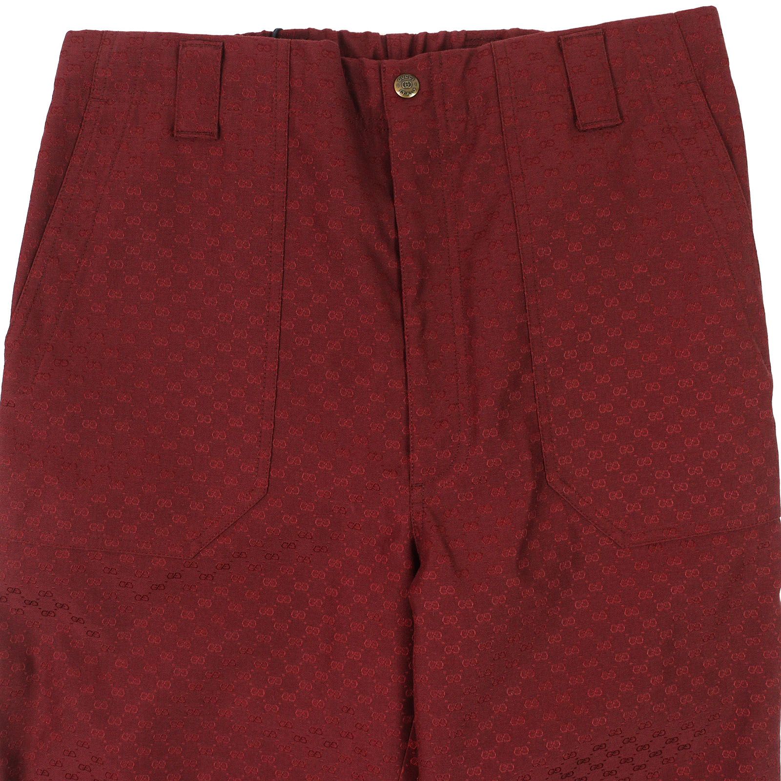 未使用品△GUCCI グッチ 20SS 614939 コットン GGジャガード 裾