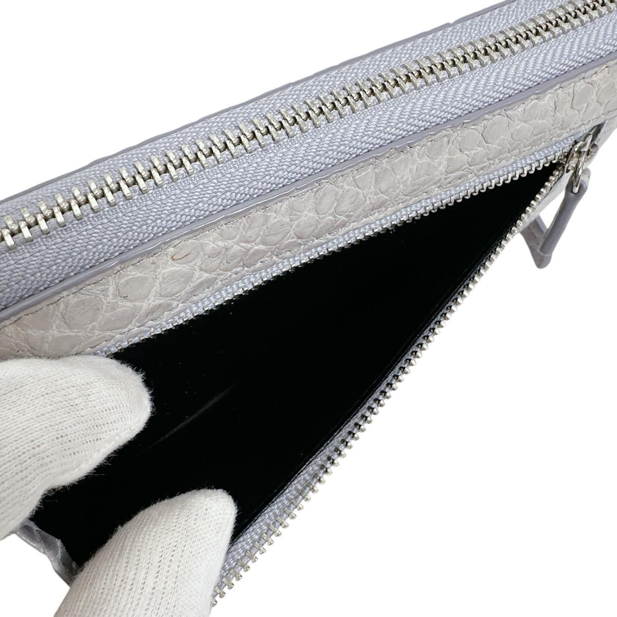 LB-5011 長財布 ライトスチールブルー 小銭入付 Crocodile 