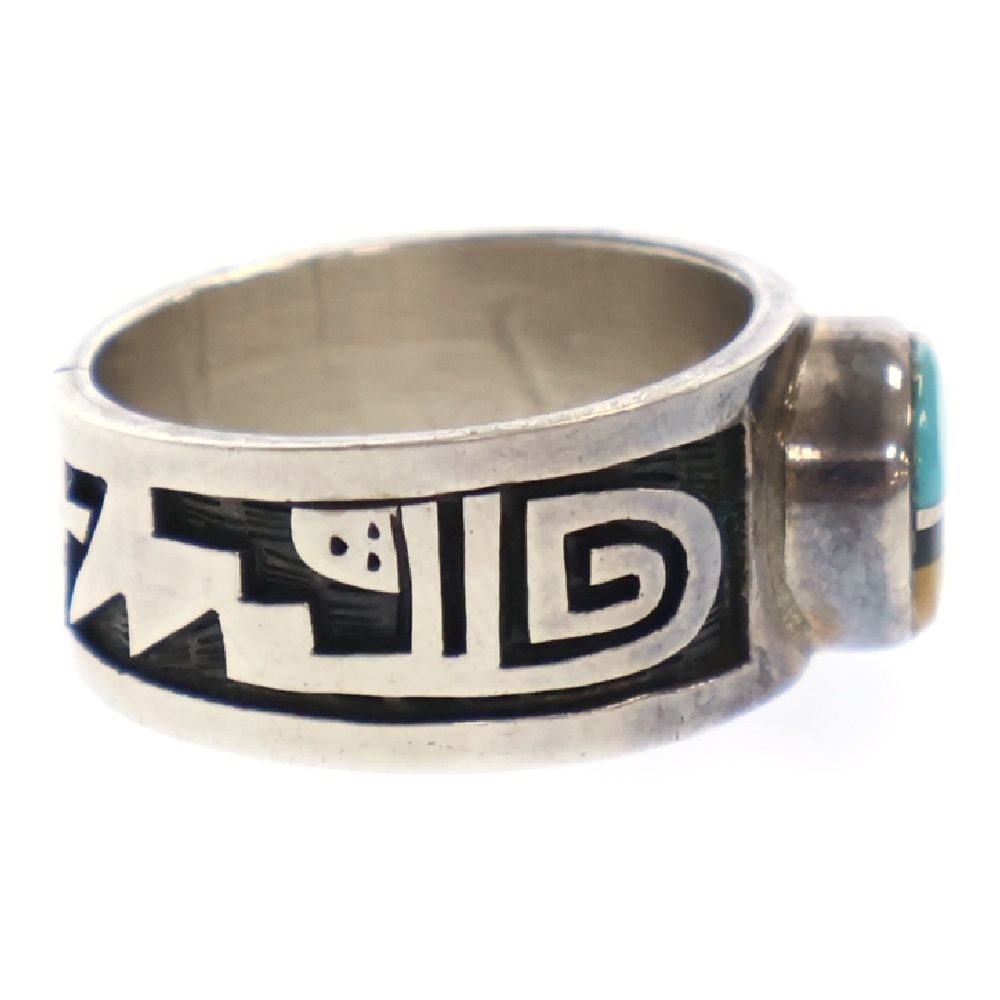 INDIAN JEWELRY (インディアンジュエリー) ホピ族 オーバーレイ サン