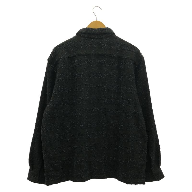 中古】Supreme Boucle Zip Up Shirt XL ブラック シュプリーム[66