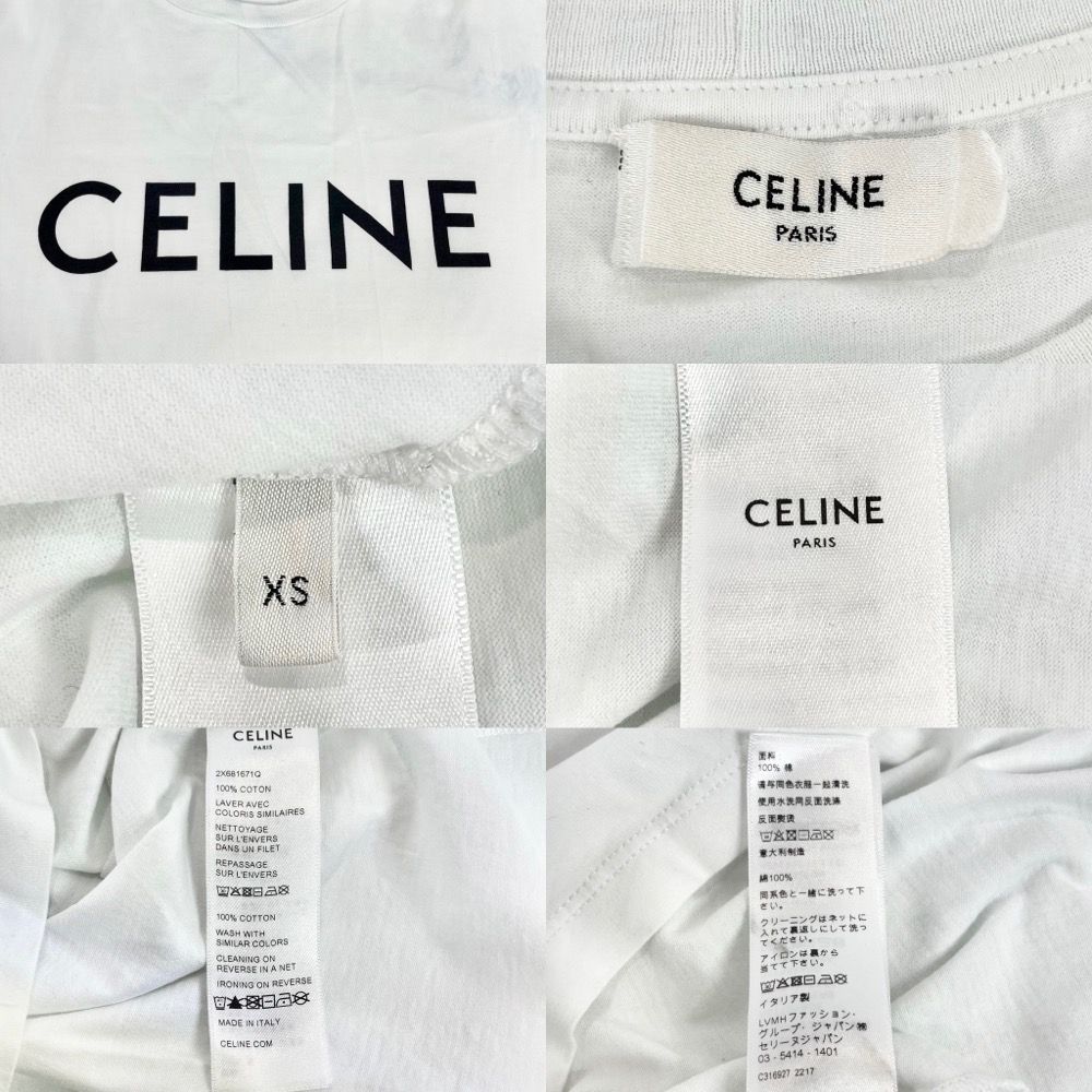 セリーヌ 半袖Tシャツ メンズ ロゴプリント ルーズTシャツ セリーヌ 半袖Tシャツ メンズ ロゴプリント ルーズTシャツ