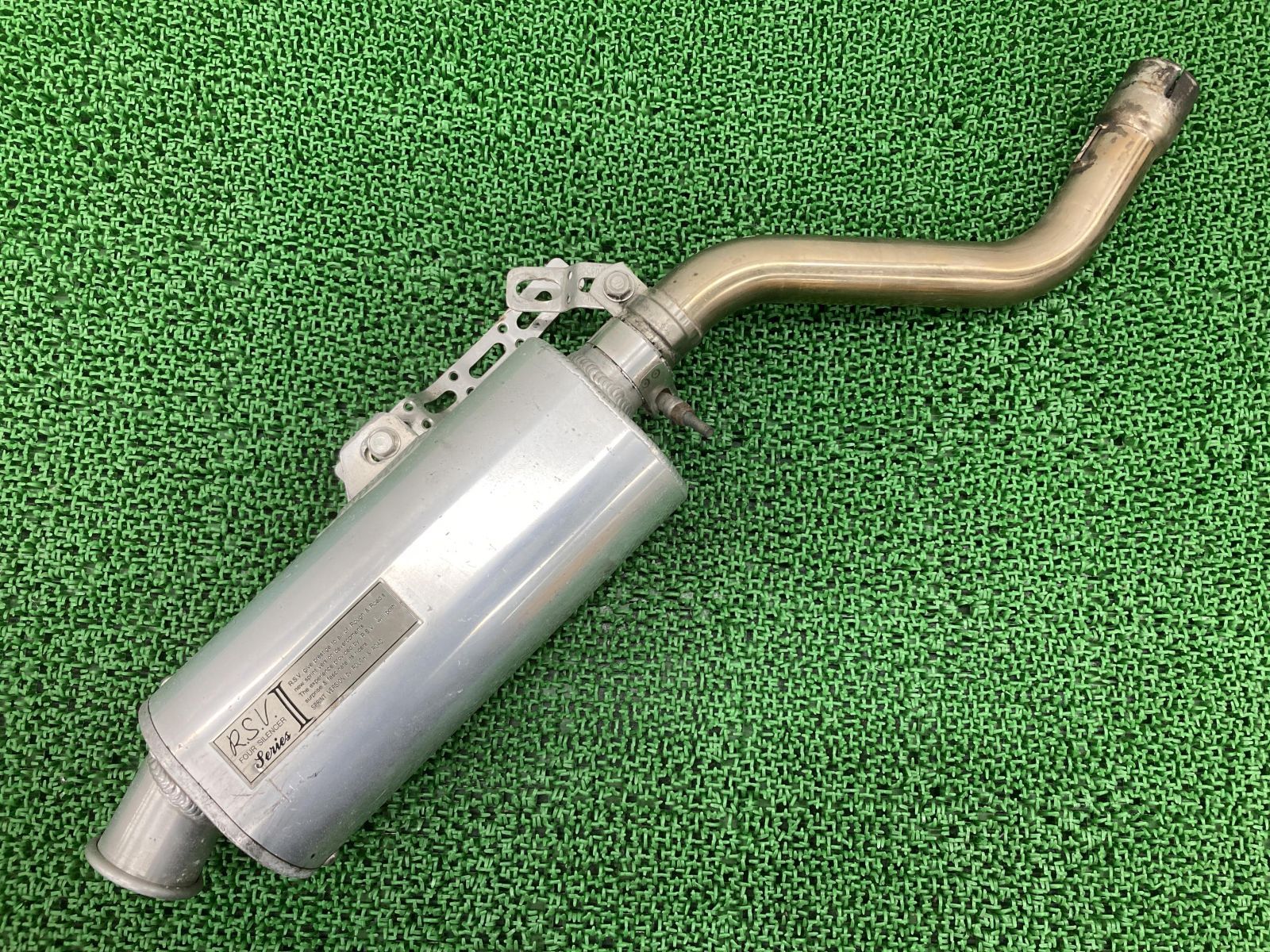 ラフ＆ロード製XR650R サイレンサーマフラー 社外 中古 バイク 部品 RE01 R.S.V.II RSV2 スリップオン アルミ ステンレス