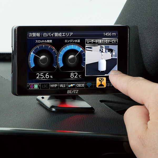 BLITZブリッツTL402R+OBD2-BR1A移動式小型オービス対応レーザー