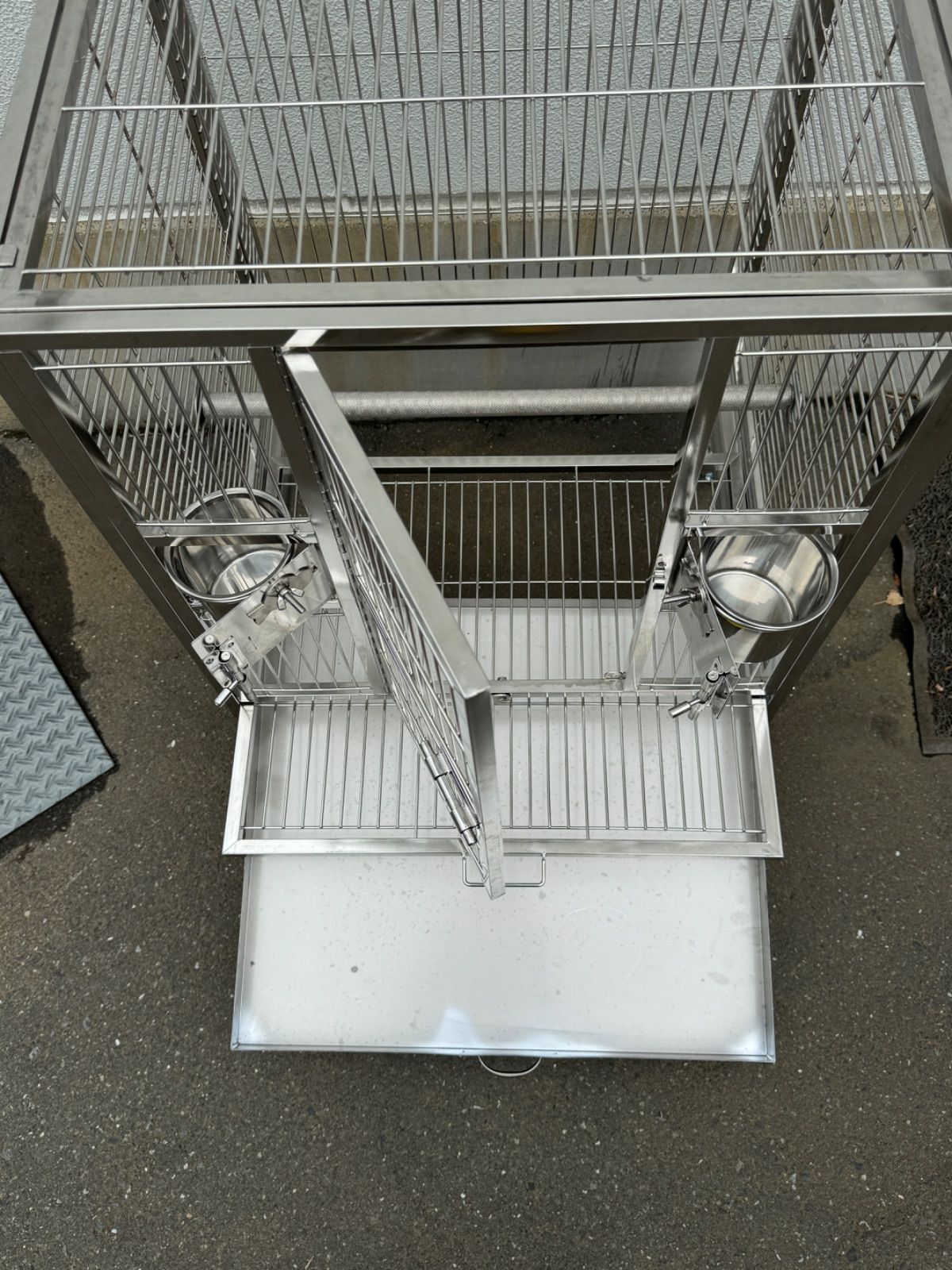 ステンレス製ケージ　バードケージ　鳥かご　鳥小屋　バードスタンド　送料無料 ステンレス製ケージ バードケージ 鳥かご 鳥小屋 バードスタンド