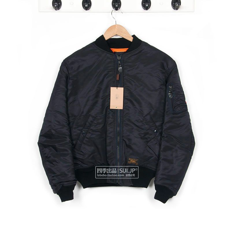 ジャケット・アウター WTAPS jacket nylon twill MA-1 sizeS WTAPS - Team Logo-Appliquéd Padded Nylon-Twill Bomber Jacket