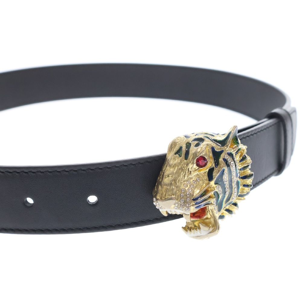 GUCCI (グッチ) ラジャ タイガーヘッド クリスタル ベルト