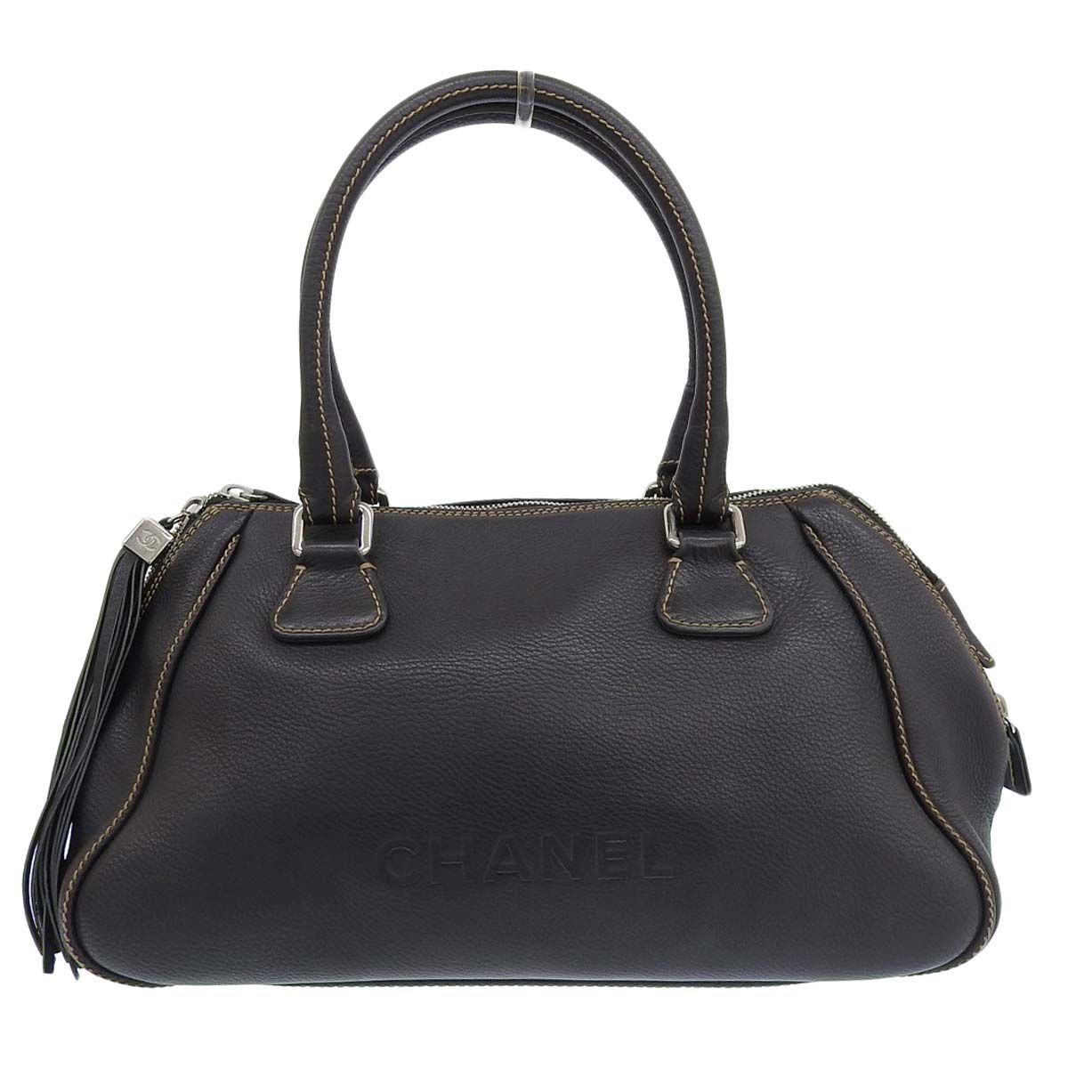 シャネル CHANEL フリンジ ショルダーバッグ トートバッグ カーフ 