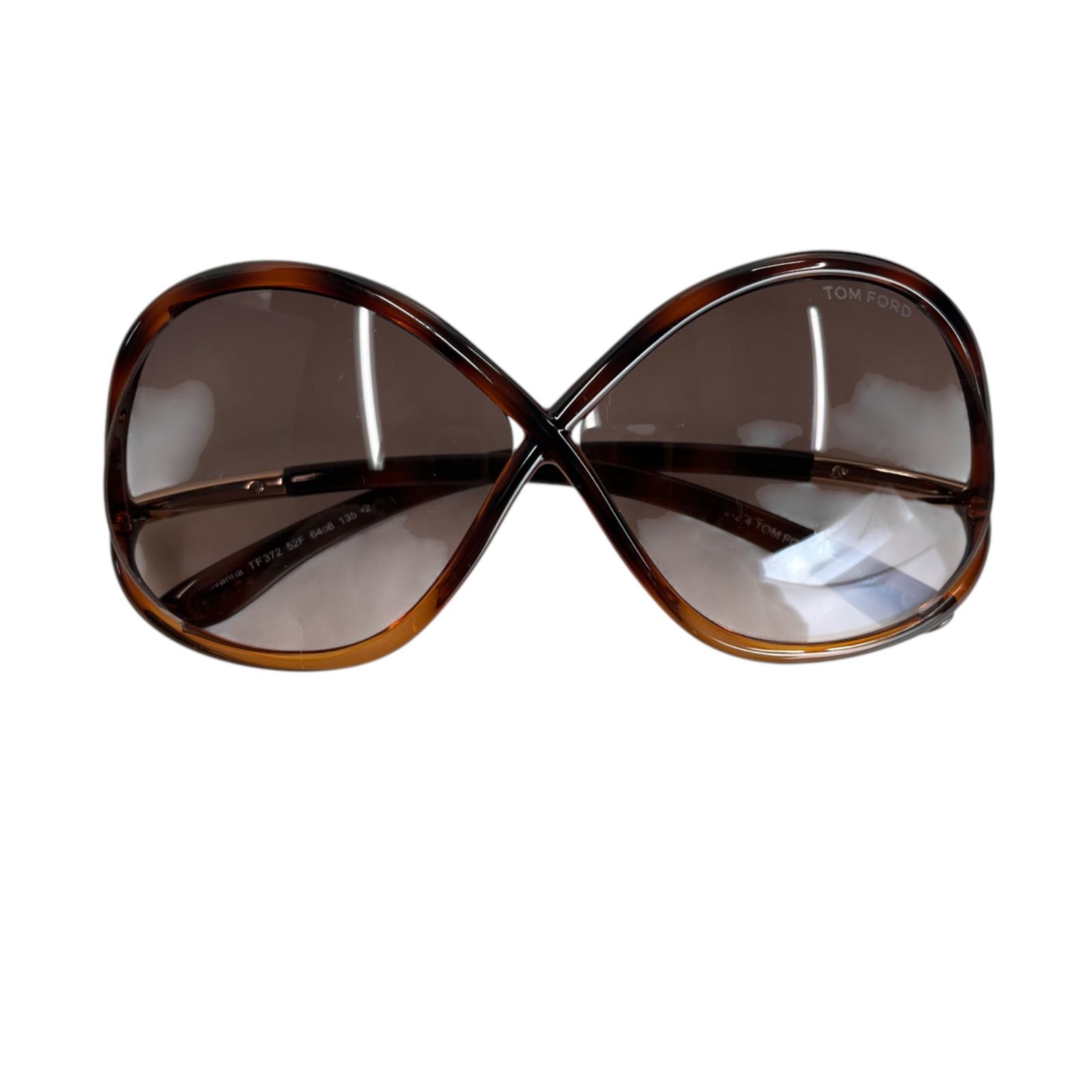 トムフォード TOM FORD サングラス プラスチック×金属素材 ダーク