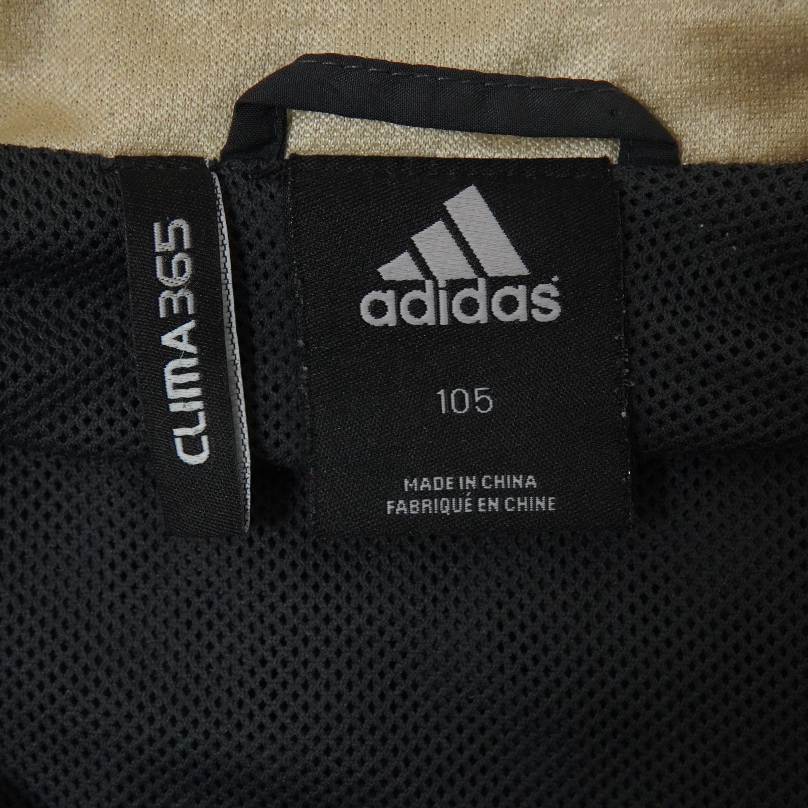 adidasアディダス古着ナイロンジャケットフルジップスリーラインR610 adidasアディダス古着ナイロンジャケットフルジップスリーライン