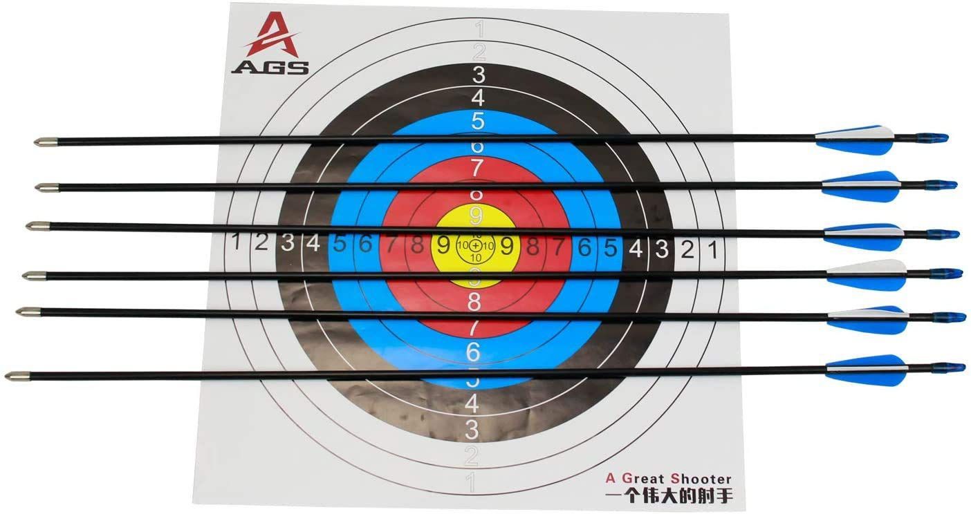 数量 取り外し ティーンエイジャーのプレゼント 右左手兼用の練習弓 子供向け伝統的な弓道 道具 初心者なリカーブボウ 矢6本とターゲット紙２枚付属 アーチェリーセット FUNTRESS WHITEMONARCHHOTEL_COM