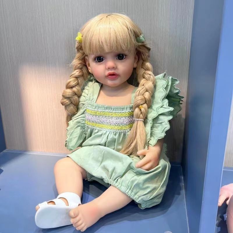 赤ちゃん 人形 Reborn Doll 55cm 赤ちゃんリボーンドールデビュー フルシリコンドール ビニールリアル シリコンリボーンベビードールベビードール 赤ちゃん人形女の子プリンセス服手作りのクリスマスの誕生日プレゼント 最高な贈り物でしょう r14