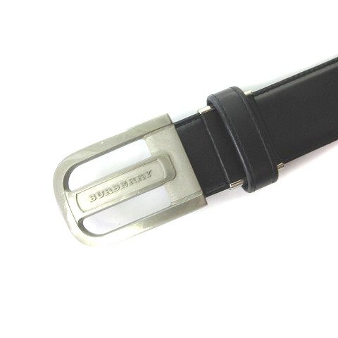 【超美品】BURBERRY バーバリー レザー ベルト ブラック　ノバチェック 楽天市場】BURBERRY バーバリー ベルト ノバチェック チェック柄