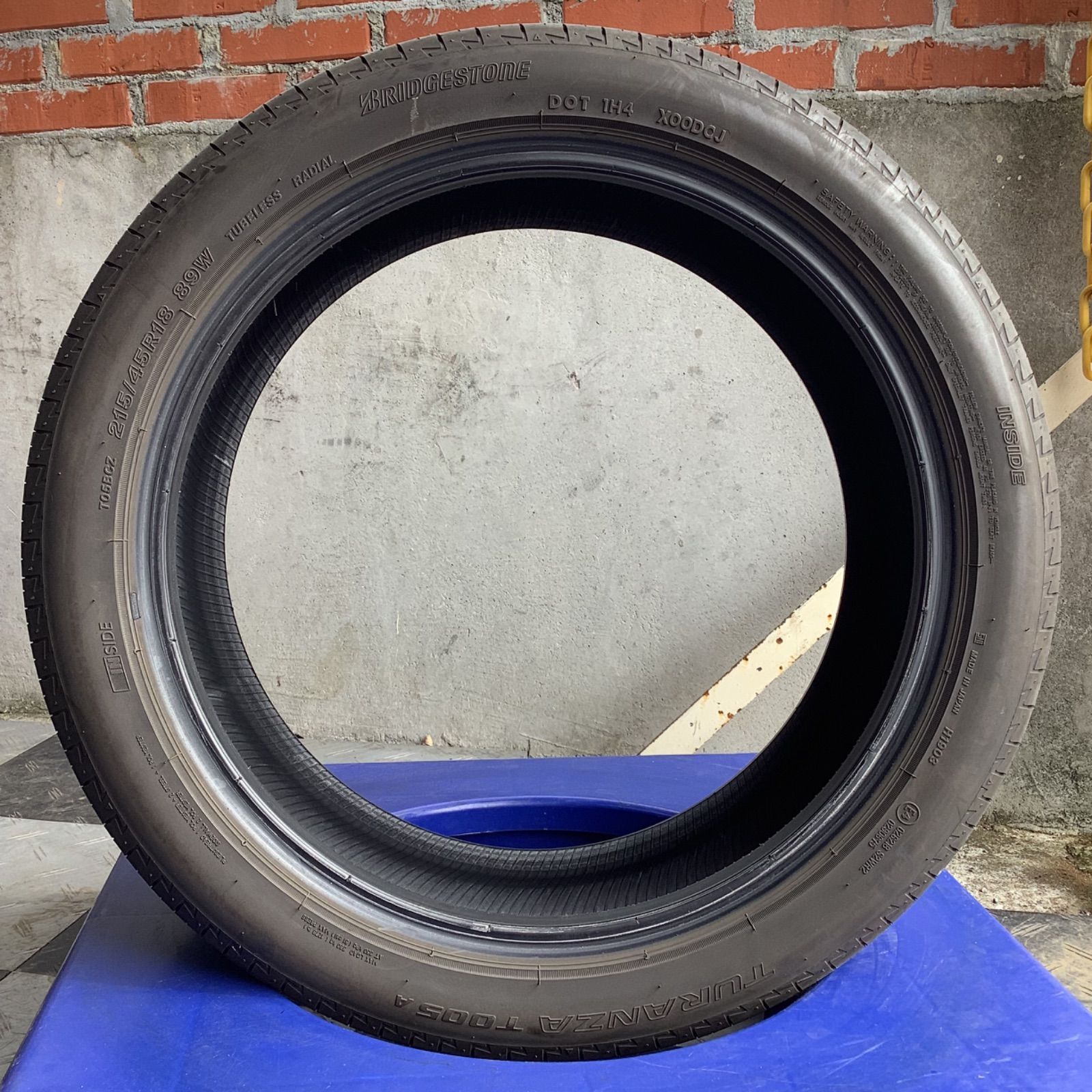 値下げ！［送料込み］ 215/45R18 BRIDGESTONE TURANZA T005A MA