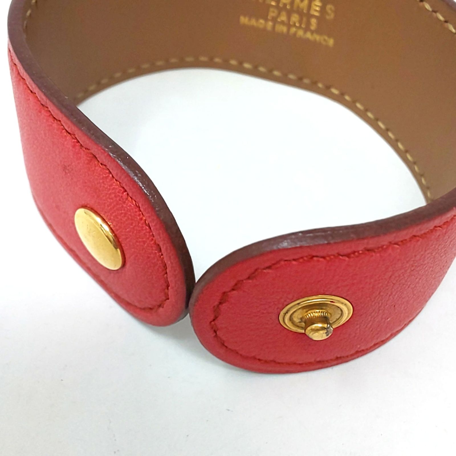 1040A-04 HERMES エルメス メドール レザーブレスレット