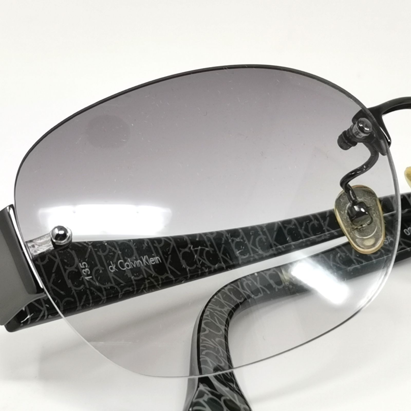 カルバンクライン サングラス カルバンクライン サングラス ck1190SA 028 58□16 黒 クリングス緩め