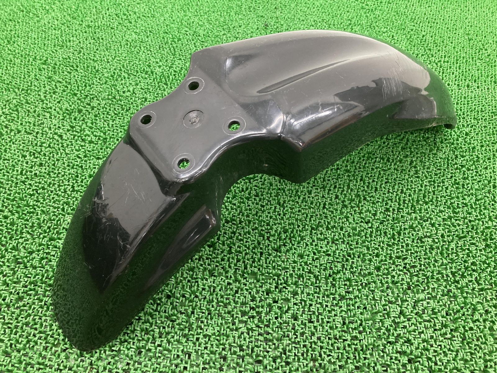 スーパーシェルパフロントフェンダー緑色カワサキ純正バイク部品