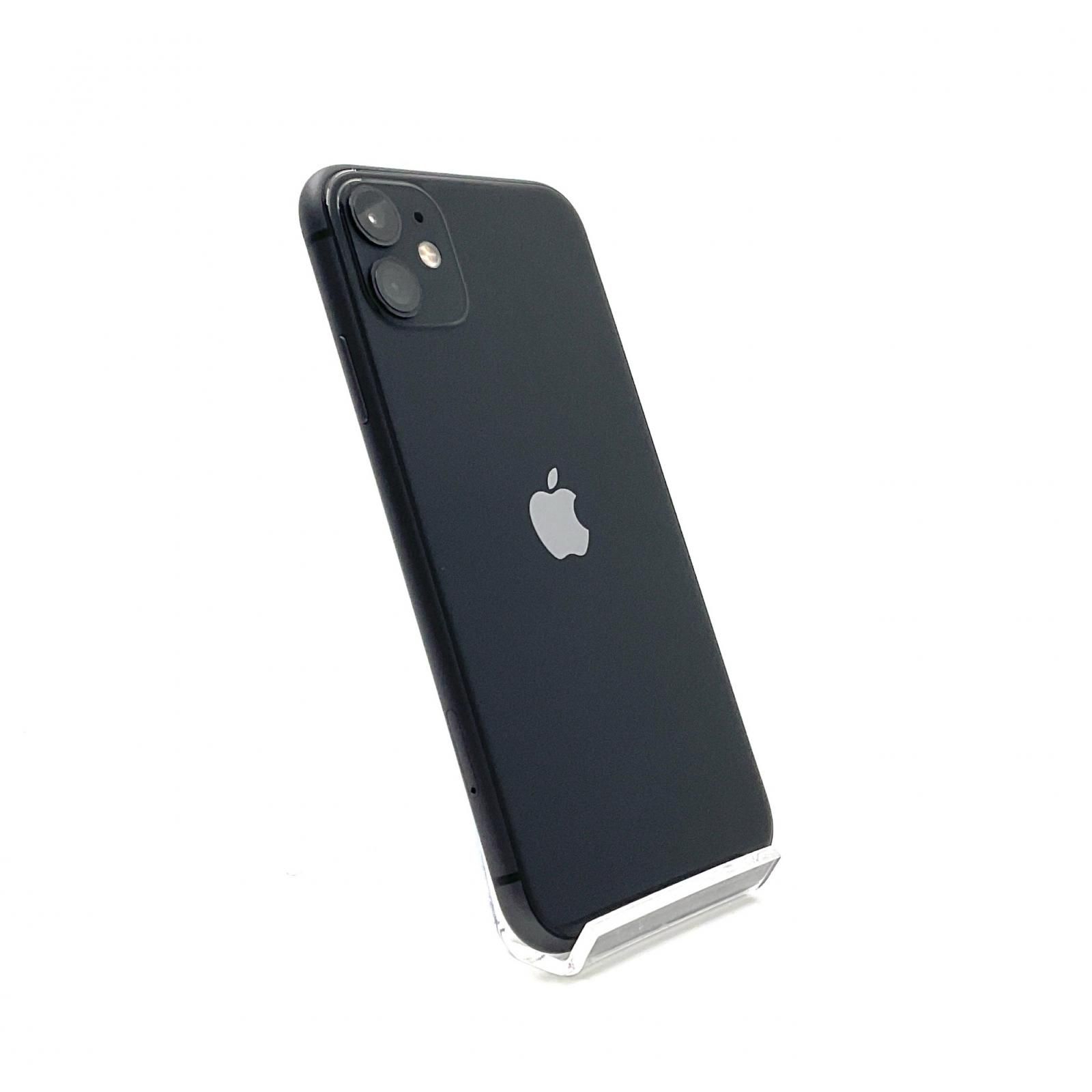 【全額返金保証】【最速発送】Apple iPhone 11 64GB ブラック au 美品 動作確認済 84% 白ロム