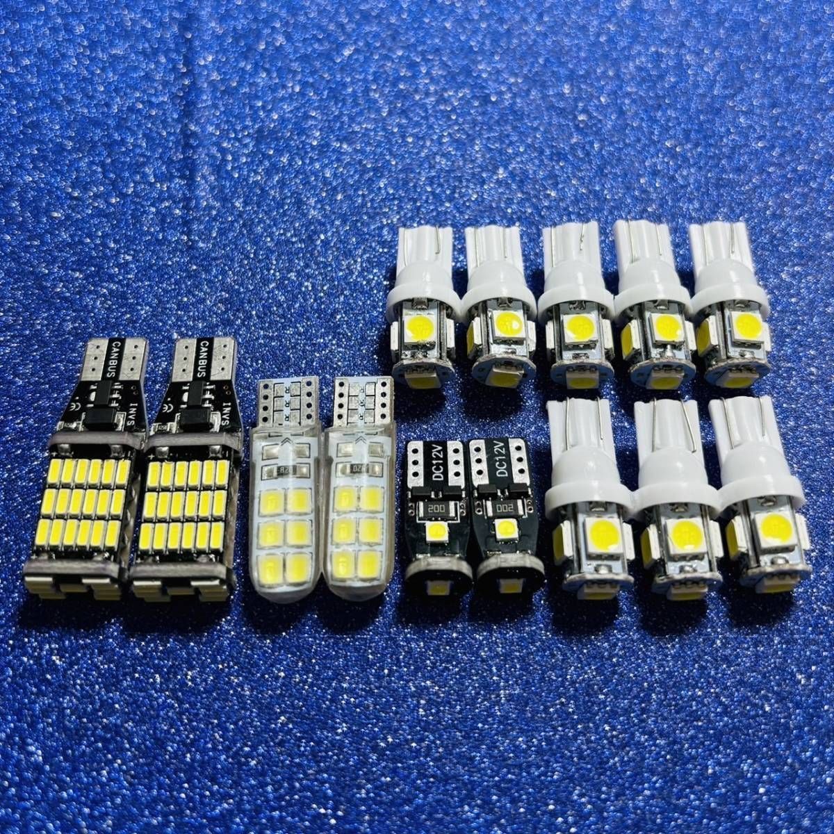 ヴェルファイア/アルファード 20系 ルームランプ バックランプ ポジション 14個セット T10 LED ホワイトトヨタ カスタム パーツ 車検対応