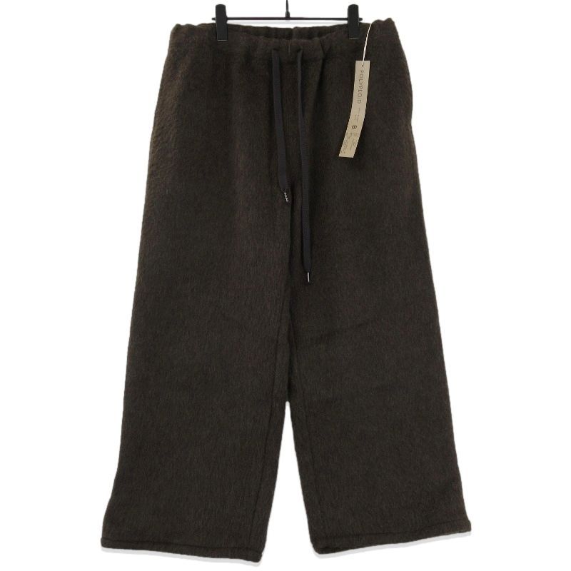 POLYPLOID ポリプロイド OVER PANTS B B-3-004-022 オーバーパンツ イージーパンツ ウール ブラウン 3 71012432