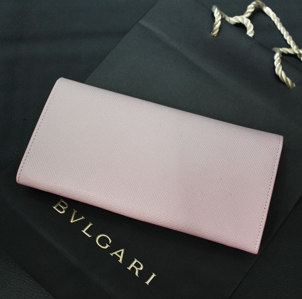 【新品未使用】BVLGARI 長財布 ☆OUTLET （極小のよごれの為） 新品 未使用 BVLGARI 長財布 大