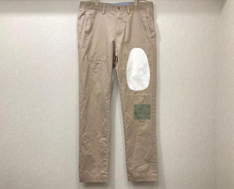 チノパン ラルフ ポロラルフローレン リメイク カスタム リペア ベージュ メンズ パンツ W33