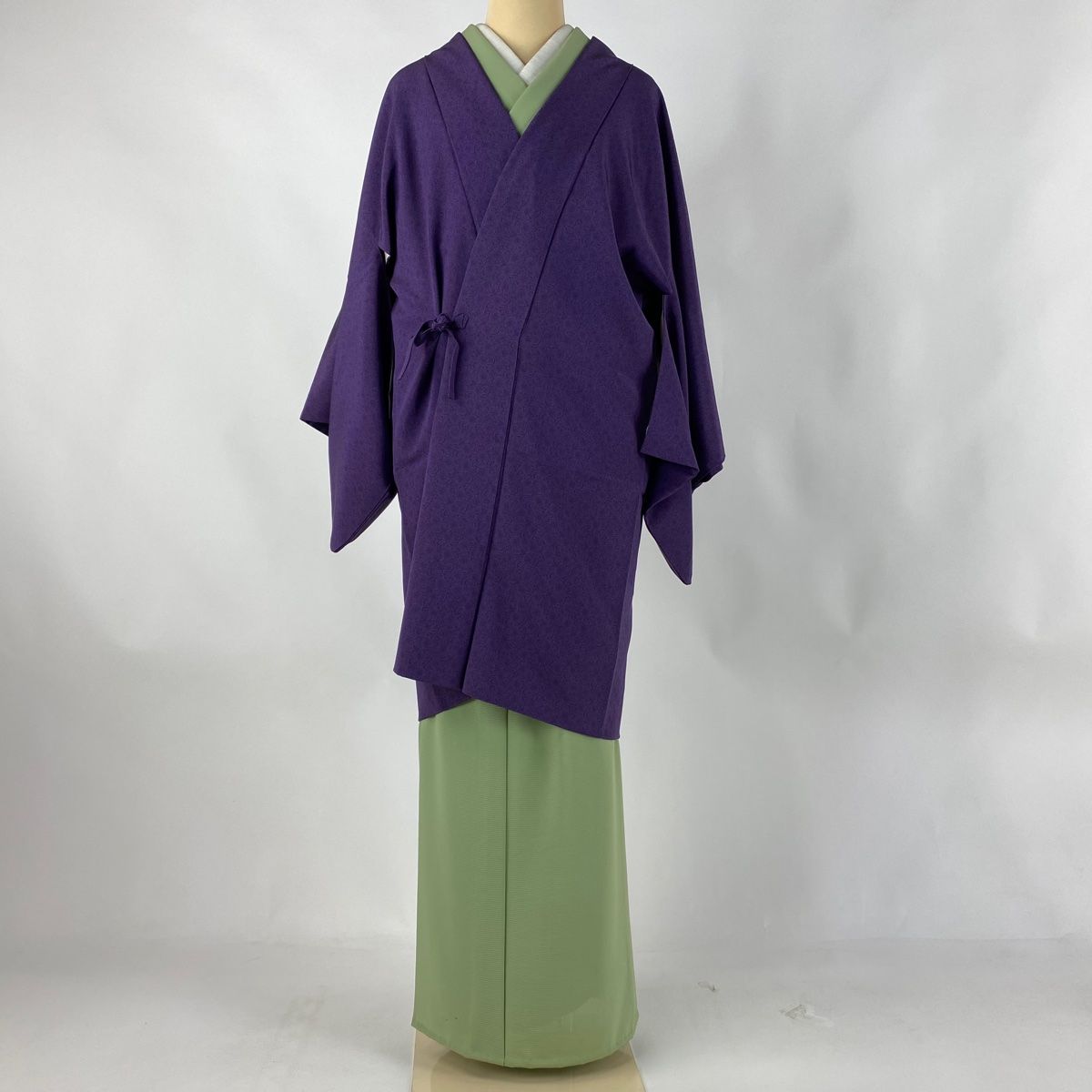 道中着 身丈92cm 裄丈64cm M 人間国宝 中村勇二郎 和装コート 落款  