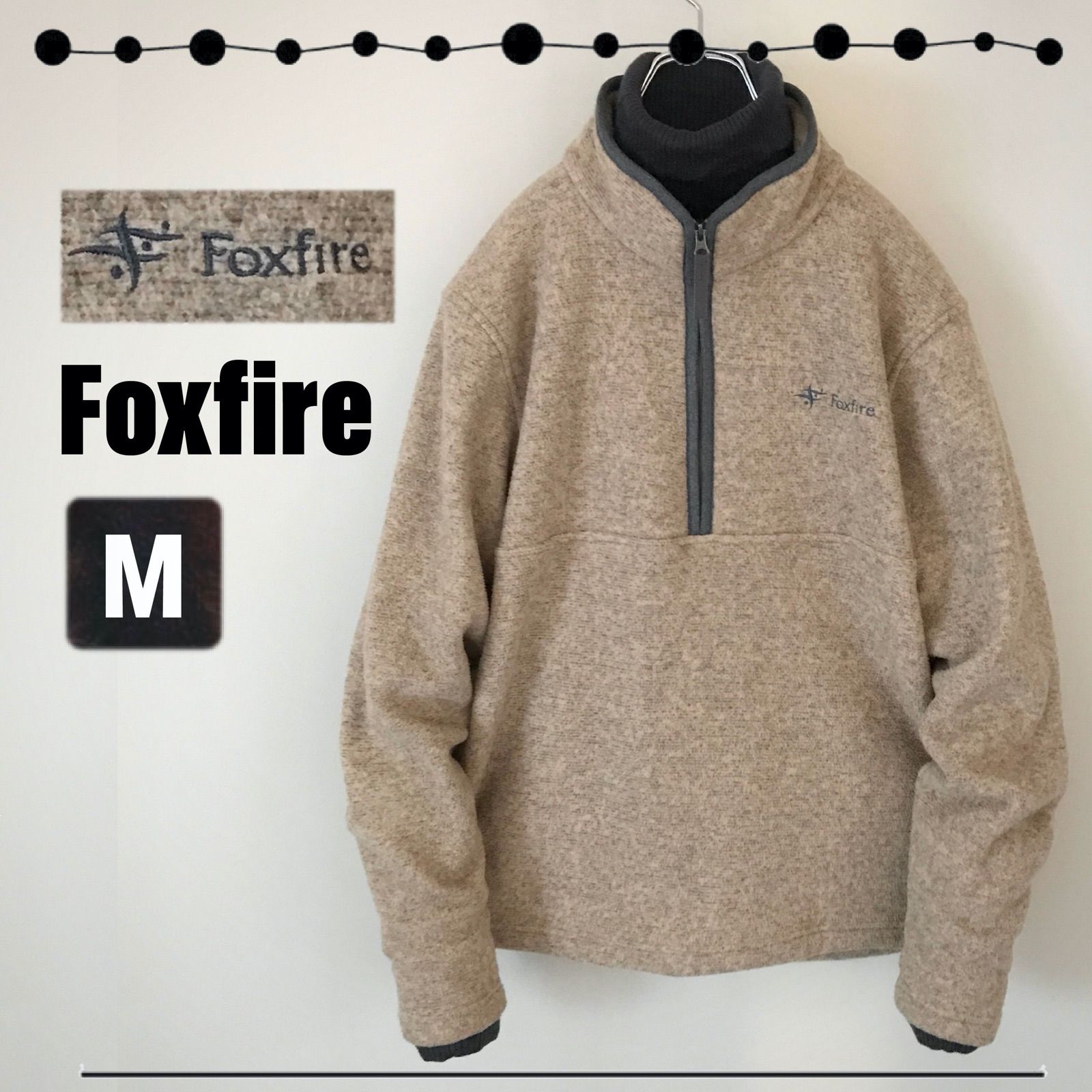 美品 Foxfire フォックスファイヤー サーマルエルク ハーフジップ 