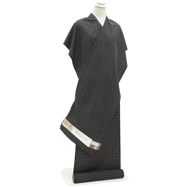 【新品未使用】反物 雅生紬 三代目市三郎 黄八格子 反物 新品> 反物 正絹 三代目市三郎 雅生紬曾 雅（みやび） 紬 （着尺
