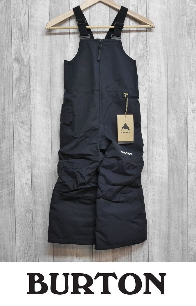 24 BURTON 子供用 Toddlers Maven 2L Bib Pants - True Black - 5才 幼児 ビブパンツ スノーボード ウェア