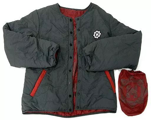 中古】衣類 肥前忠広 インナーブルゾン グレー/レッド Mサイズ 「刀剣