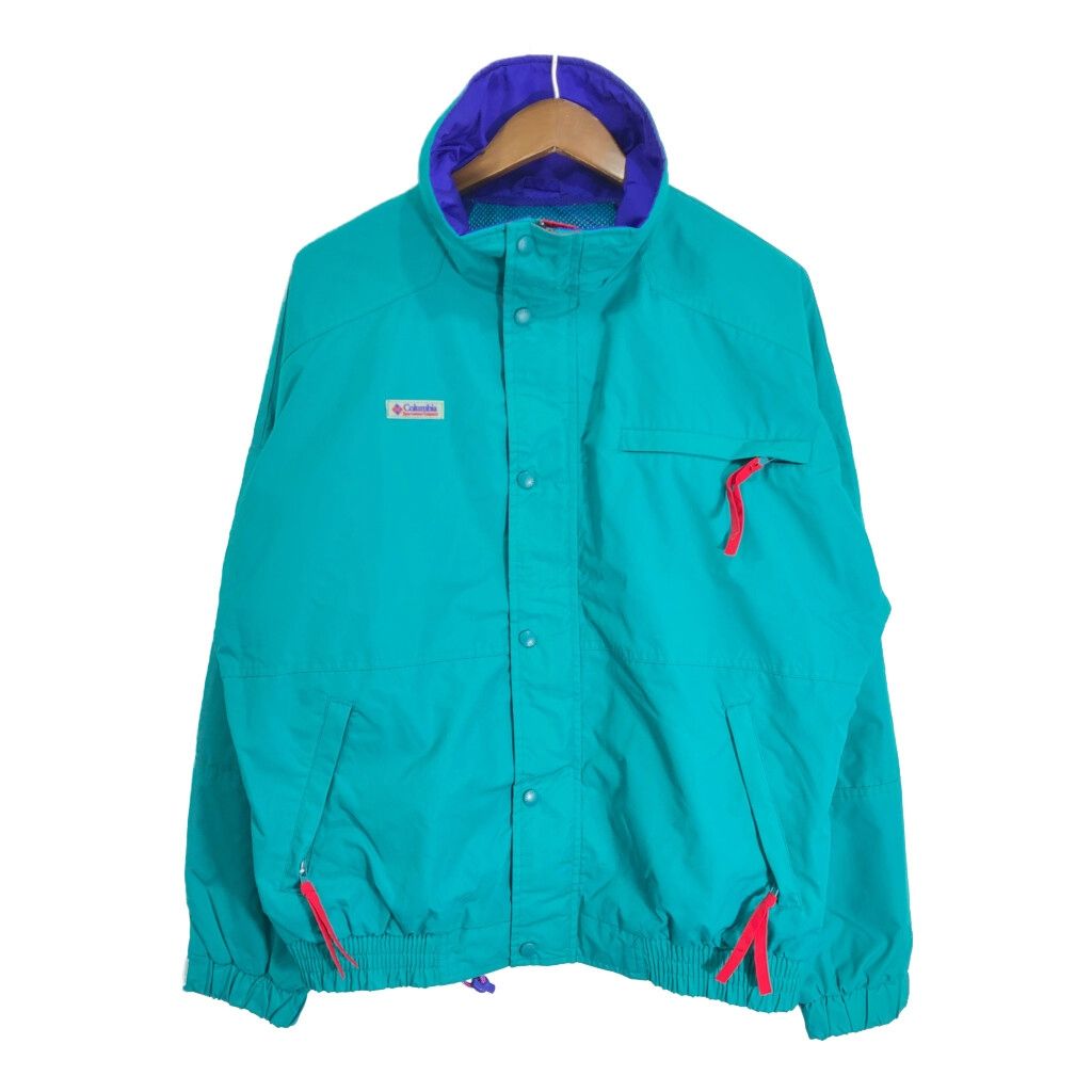 Columbia コロンビア Skidaddle ナイロンジャケット アウトドア スノースポーツ エメラルドグリーン (メンズ M) 中古 古着 R9659