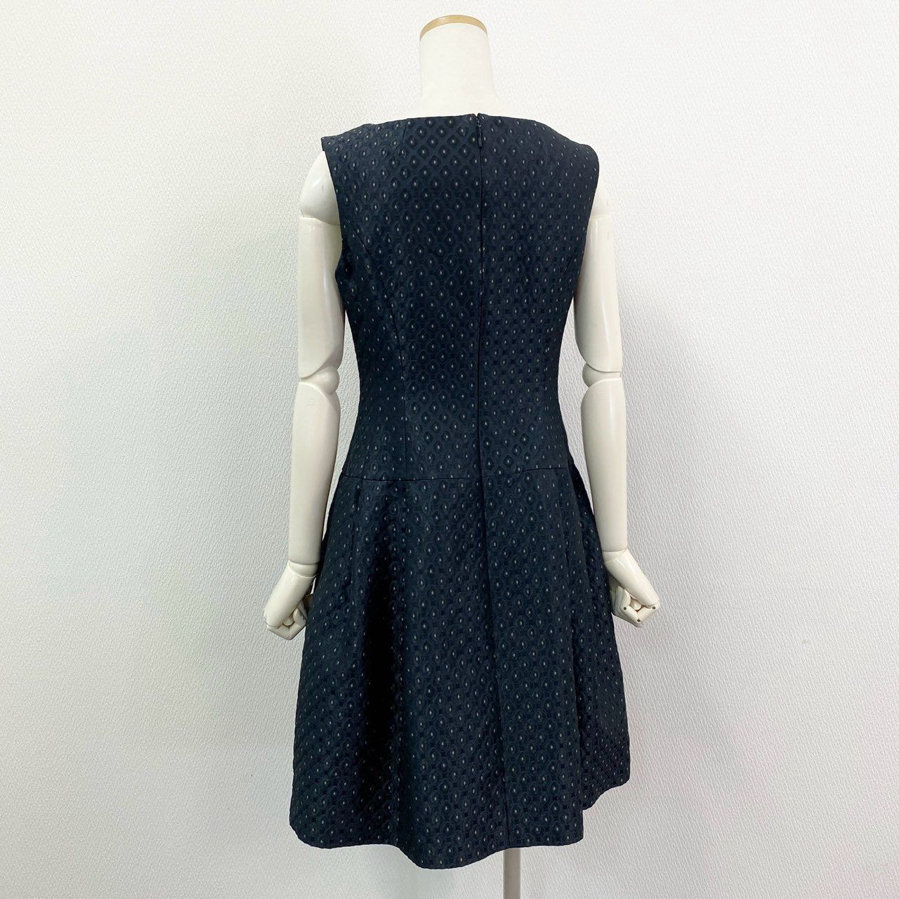 【a1518】Rene ルネ 美品 ツイード ノースリーブ ワンピース 38 Rene ルネ ツイードワンピース