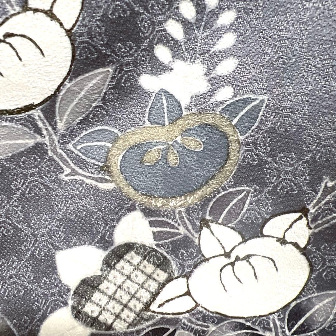 金駒刺繍 銀彩 萩模様 グラデーション 訪問着 着物 121a p 金駒刺繍 銀彩 萩模様 グラデーション 訪問着 着物 121a p