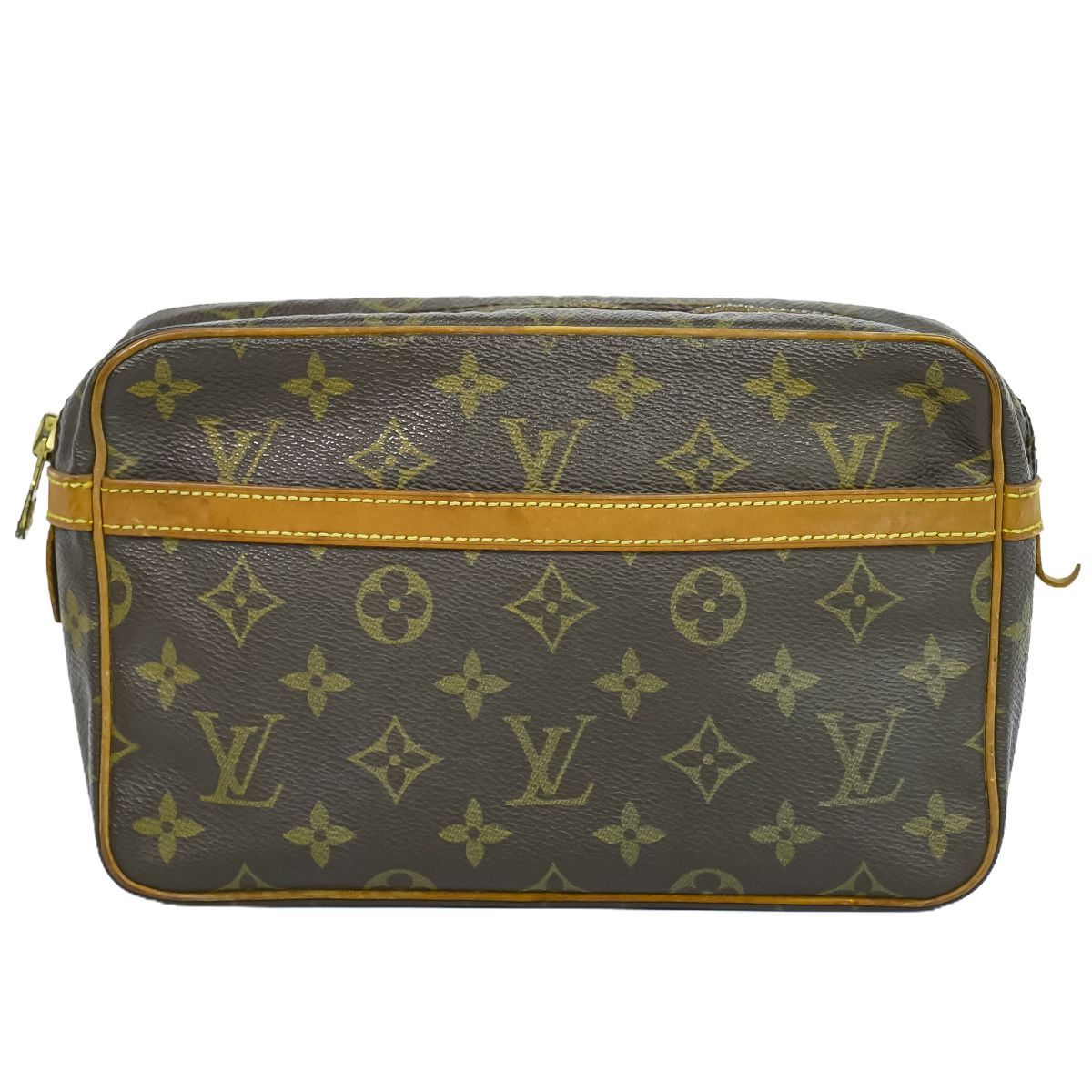 ルイヴィトン　クラッチバッグ　コンピエーニュ23 モノグラム　ブラウン　852 本物 ルイヴィトン LOUIS VUITTON LV コンピエーニュ 23
