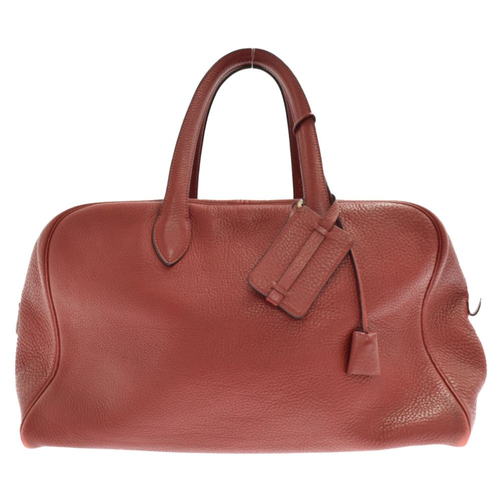 HERMES 美品 ヴィクトリア 45 アルデンヌ ブラック ボストンバッグ