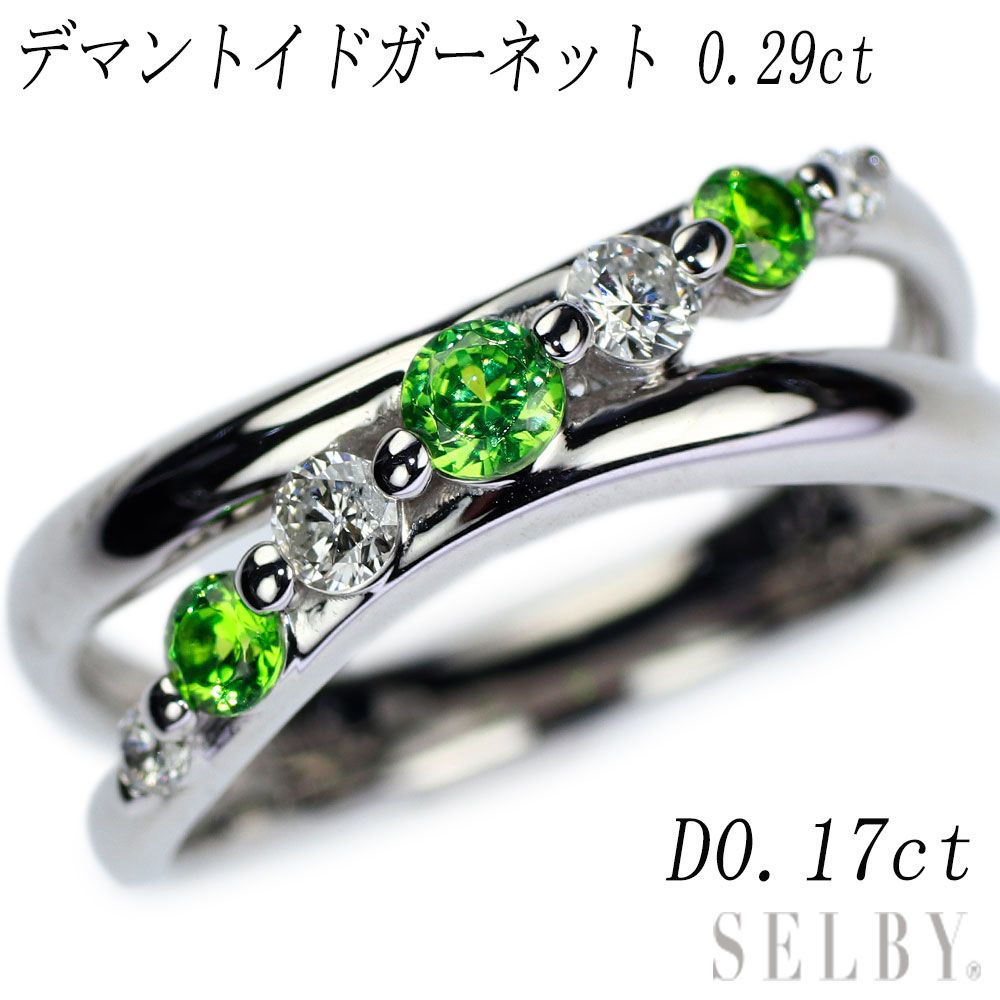 K18WG ホワイトゴールド ガーネット ダイヤモンド ネックレス/ペンダント