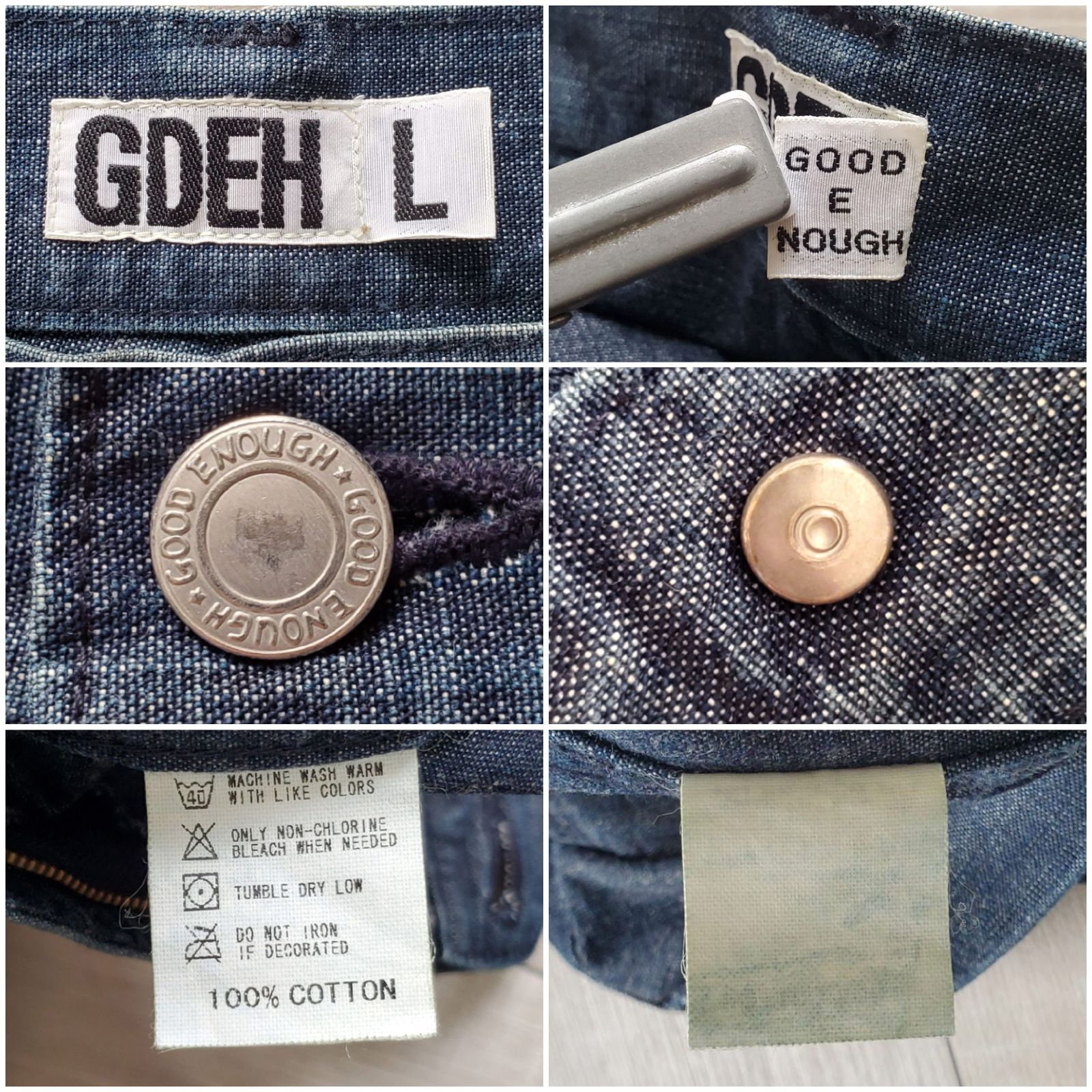 GOODENOUGHグッドイナフ□美品 2000s 初期 日本製 Chambray