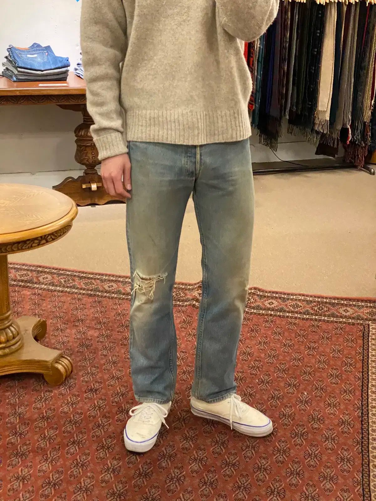 【雷市場（ポンジャン）商品韓国直送】 80s USA ヴィンテージ LEVI'S(リーバイス) 501 （ 29inch ）