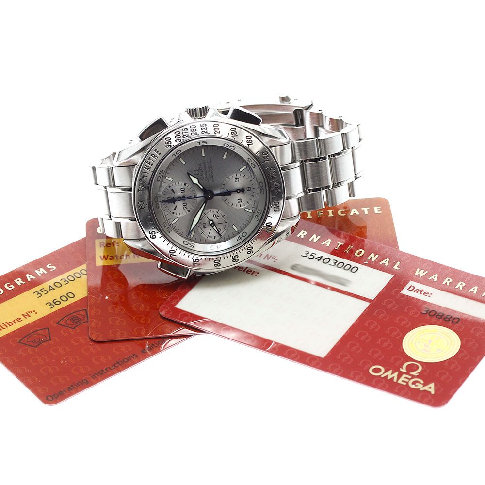 オメガ OMEGA 3540.30 スピードマスター スプリットセコンド クロノグラフ 自動巻き メンズ保証書付き_905436