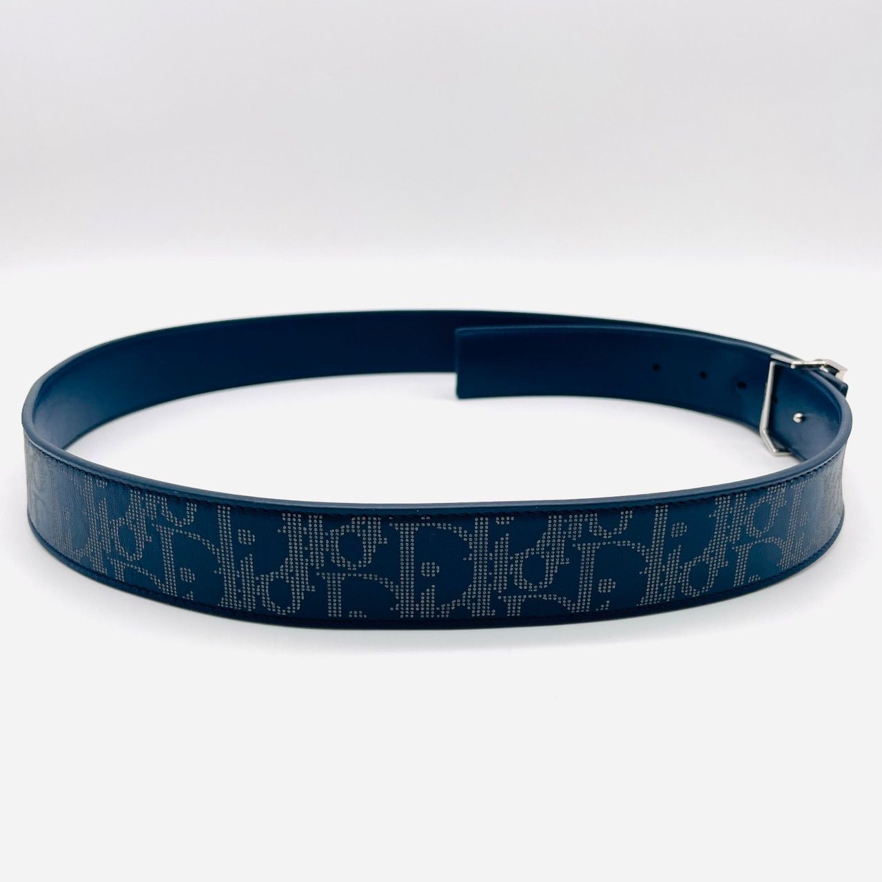 Christian Dior ロゴ柄ベルト ネイビー Christian Dior CDロゴ ベルト ネイビー CD Icon Belt Buckle