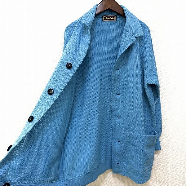 個性派 wnc サイトウトヨコ 斉藤都世子 コート 水色 ニット レディース 966056