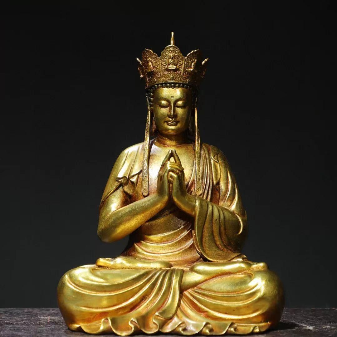 地蔵王 菩薩 仏堂 工芸品 美術品 置物 仏教美術 仏像 銅像 地蔵王菩薩