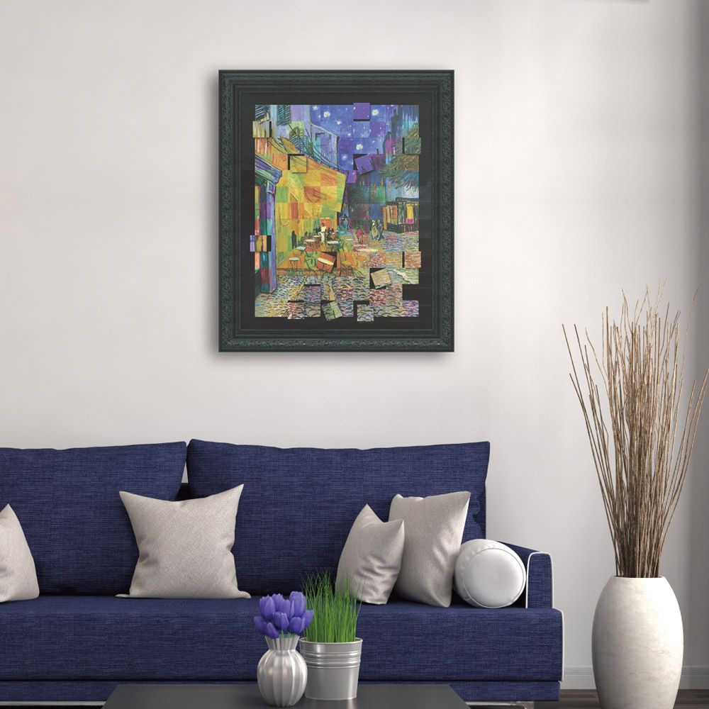 絵画 名画モザイクアート 〜アートフレーム〜 ゴッホ「夜のカフェ